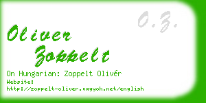 oliver zoppelt business card
