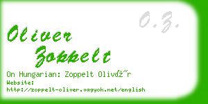 oliver zoppelt business card